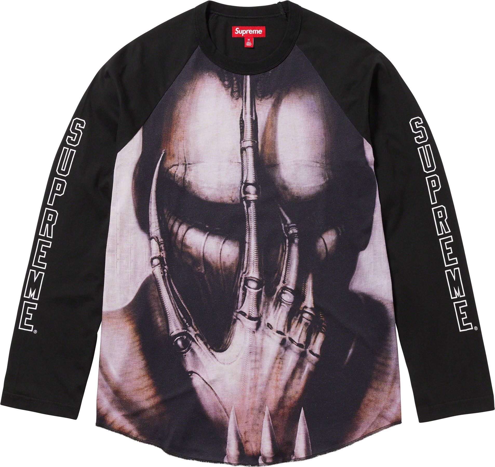 H.R. Giger Raglan L/S Top view 2